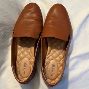 Birdie caramel leather “Starling” loafers in size 8.5